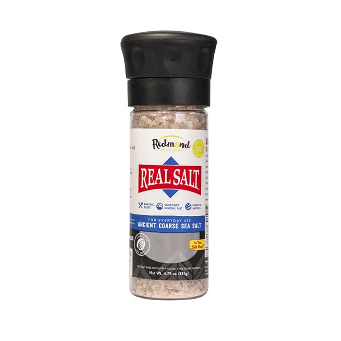 Grovt Påfyllningsbar Kvarn 135 g – från Redmond Real Salt – 135 kr – hos Bodystore