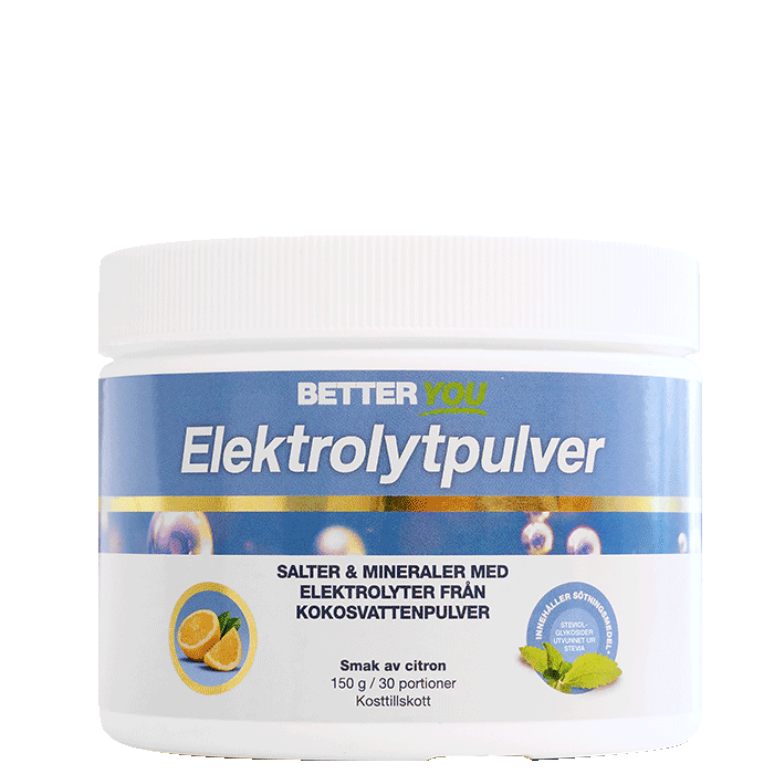 Elektrolytpulver Citron 150g – från Better You – 139 kr – hos Bodystore