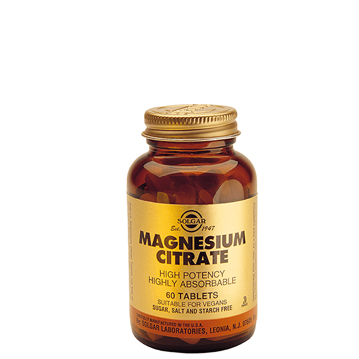 Magnesiumcitrate 120 tabletter – från Solgar – 259 kr – hos Bodystore