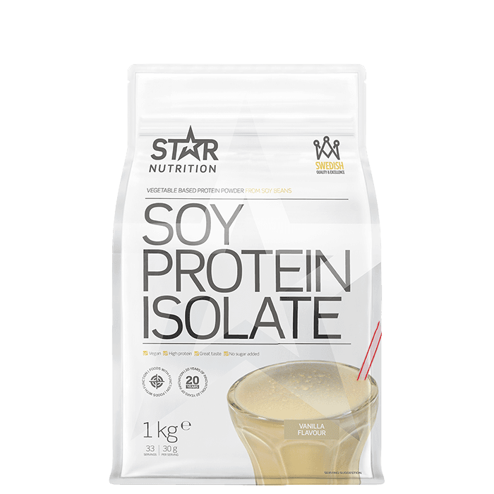 Sojaproteinisolat 1 kg från Star Nutrition - köp hos Bodystore