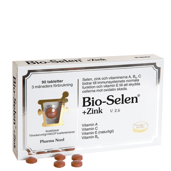Bio-Selen med Zink 90 tabletter från Pharma Nord – köp hos Bodystore