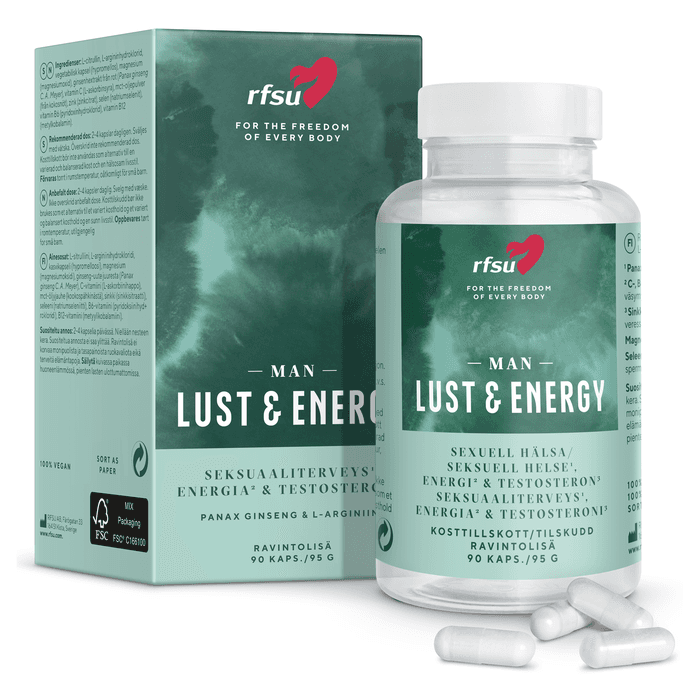 Lust & Energy Man 90 kapslar – från RFSU – 229 kr – hos Bodystore