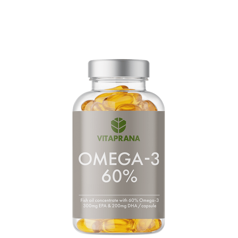 Omega-3 60% 80 kapslar – från Vitaprana – 135 kr – hos Bodystore