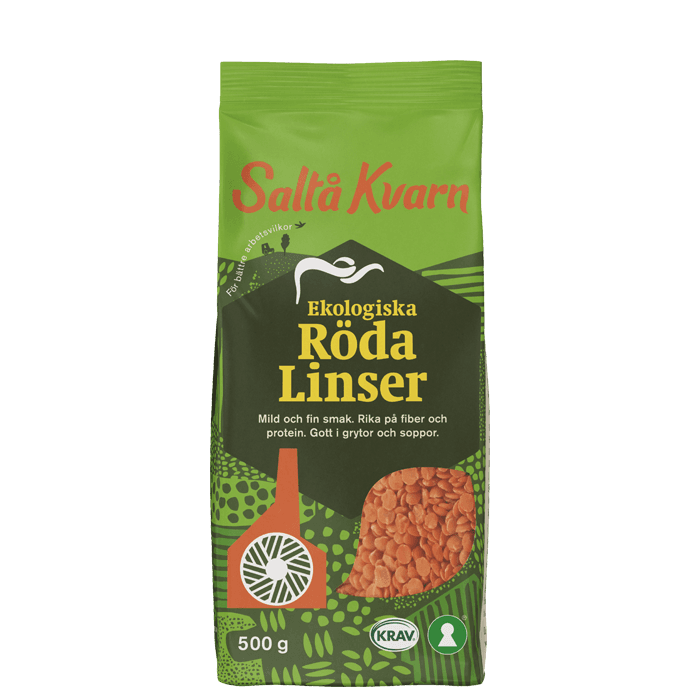 Röda Linser 500 g – från Saltå Kvarn – 49 kr – hos Bodystore