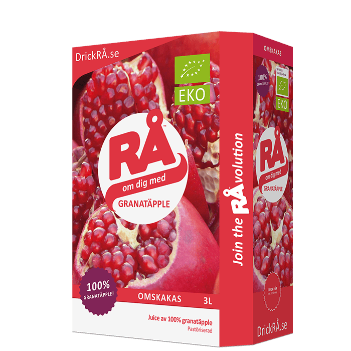 Ekologisk Granatäppeljuice 300 cl – från RÅ – 299 kr – hos Bodystore