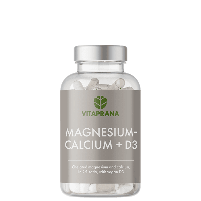 Magnesium Kalcium + D3 100 kapslar – från Vitaprana – 139 kr – hos Bodystore
