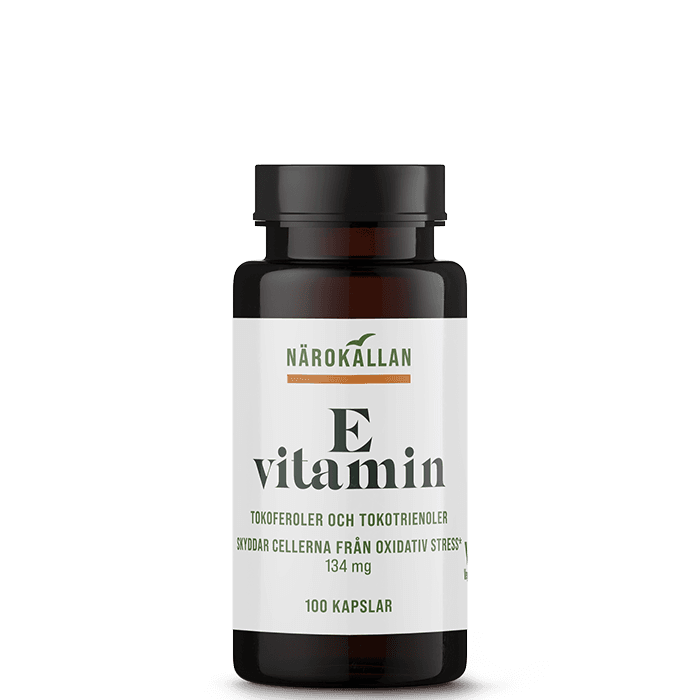 E-Vitamin 200IE 100 kapslar – från Närokällan – 349 kr – hos Bodystore