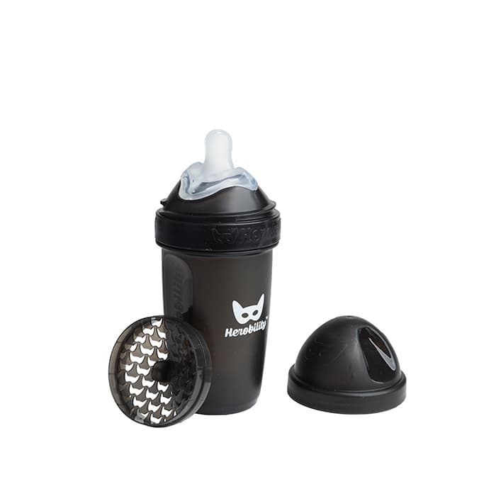 Nappflaska 240 ml Svart – från Herobility – 119 kr – hos Bodystore