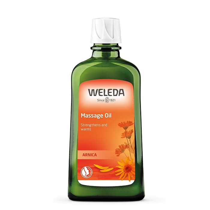 Arnica Massageolja 200 ml – från Weleda – 202 kr – hos Bodystore
