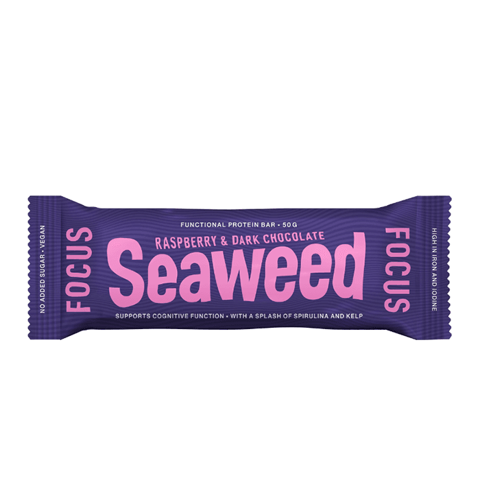 Seaweed Focus Protein Bar Raspberry 50 g – från Seaweed – 32 kr – hos Bodystore