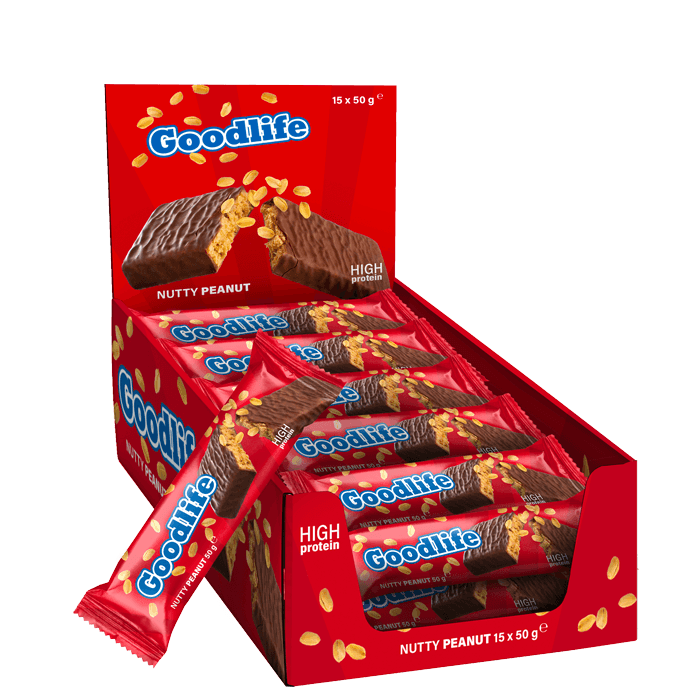 15 x Proteinbar 50 g – från Goodlife – 229 kr – hos Bodystore