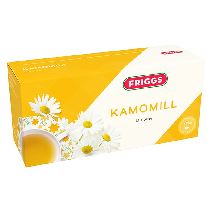 Örtte Kamomill 25 st – från Friggs Health Food – 29 kr – hos Bodystore