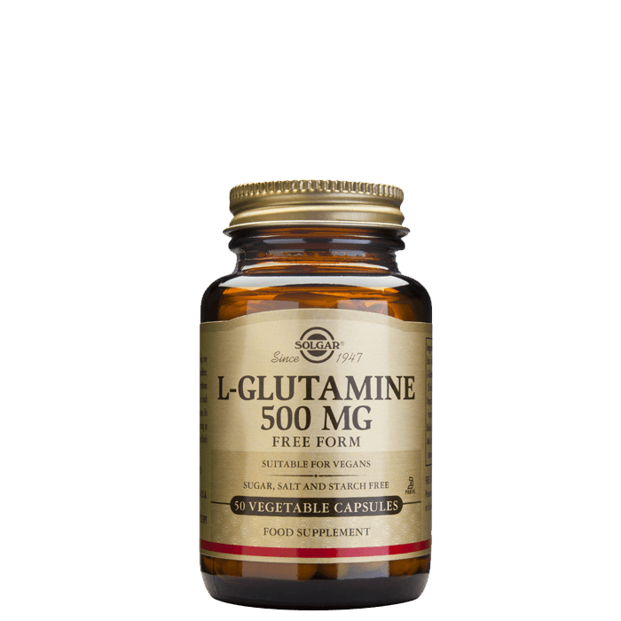 L-glutamin 500 mg 50 kapslar – från Solgar – 159 kr – hos Bodystore