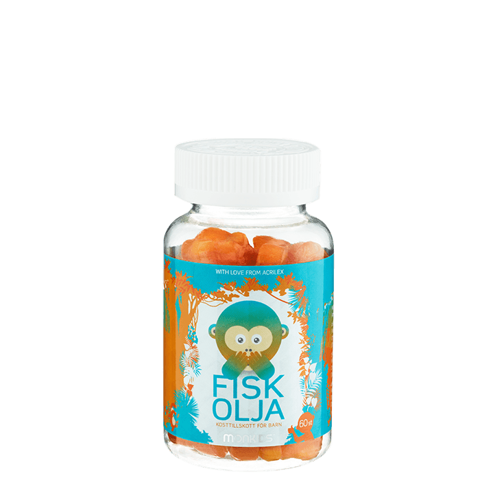 Fiskolja 60 tuggtabletter – från Monkids – 129 kr – hos Bodystore