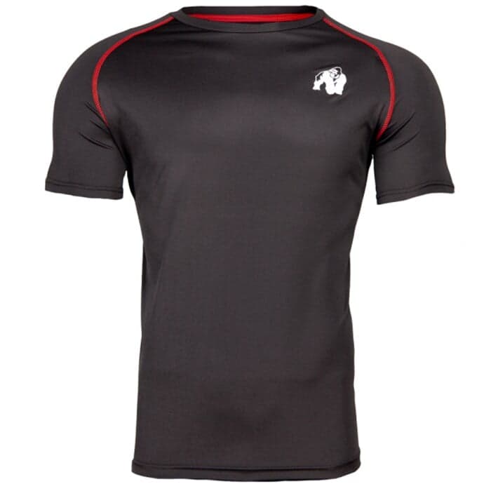 Performance Tee, Black/Red – från Gorilla Wear – 229 kr – hos Bodystore