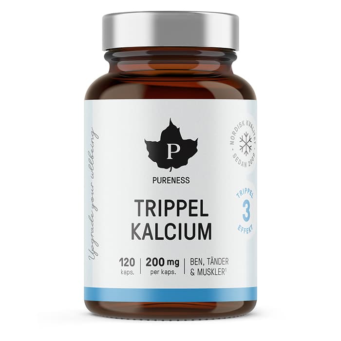 Trippel Kalcium 120 kapslar – från Pureness – 127 kr – hos Bodystore