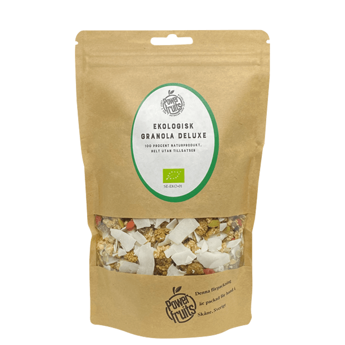 Ekologisk Granola Deluxe 500 g från Powerfruits – köp hos Bodystore