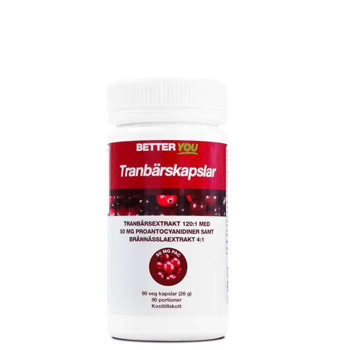 Tranbärskapslar 90 kapslar – från Better You – 188 kr – hos Bodystore