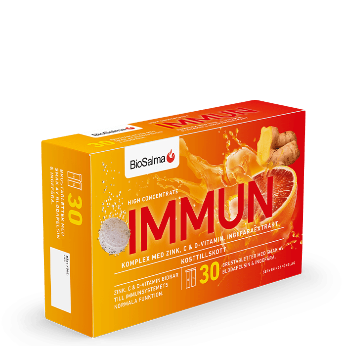 Immun C+D-vitamin Zink 30 brustabletter – från BioSalma – 76 kr – hos Bodystore