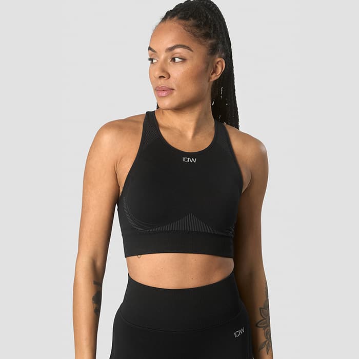 Ultra Seamless Sports Bra Wmn, Black – från ICANIWILL – 180 kr – hos Bodystore