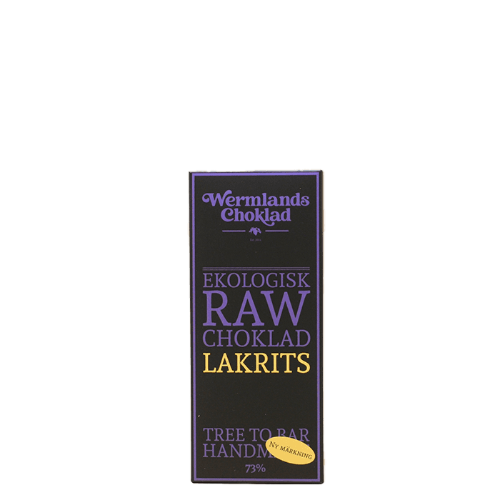 Raw Ekologisk Choklad Lakrits 50 g – från WermlandsChoklad – 59 kr – hos Bodystore