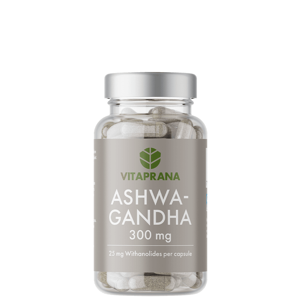Ashwagandha 300 mg 80 Kapslar – från Vitaprana – 179 kr – hos Bodystore