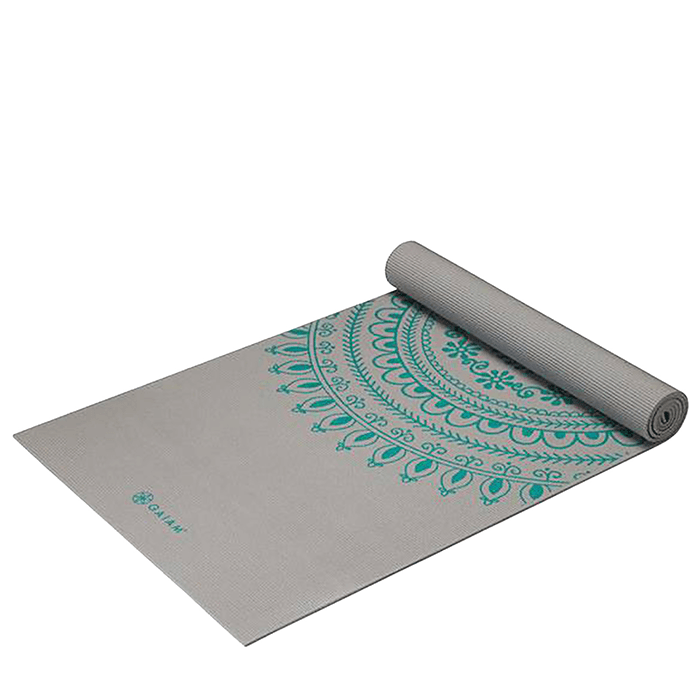 Yogamatta 6mm Extra Lång/Bred Teal Marrakesh – från Gaiam – 599 kr – hos Bodystore
