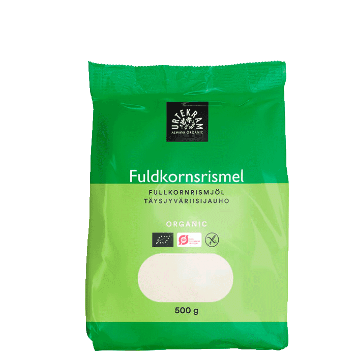 Rismjöl 500 g – från Urtekram – 35 kr – hos Bodystore