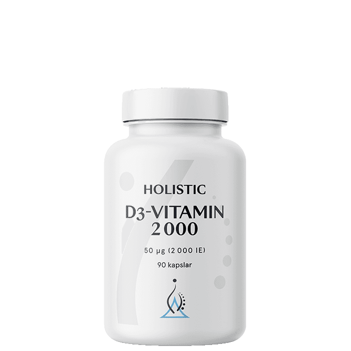 D3-vitamin 2000 IE 90 kapslar från Holistic – köp hos Bodystore