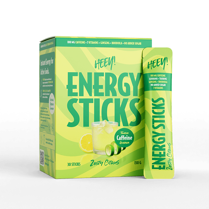 Energy Sticks Koffein + Guarana, 30 st – från Heey! – 283 kr – hos Bodystore