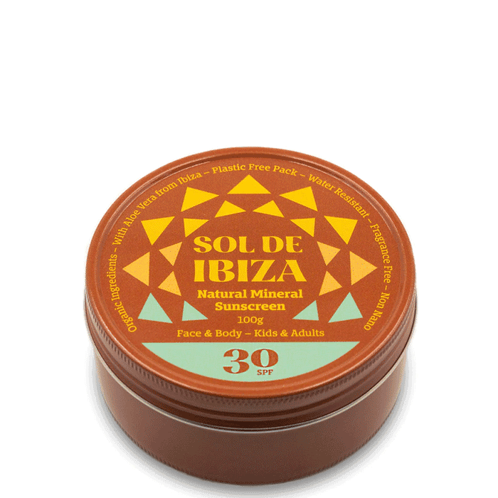 Naturligt Solskydd SPF30 100 g från Sol de Ibiza – köp hos Bodystore