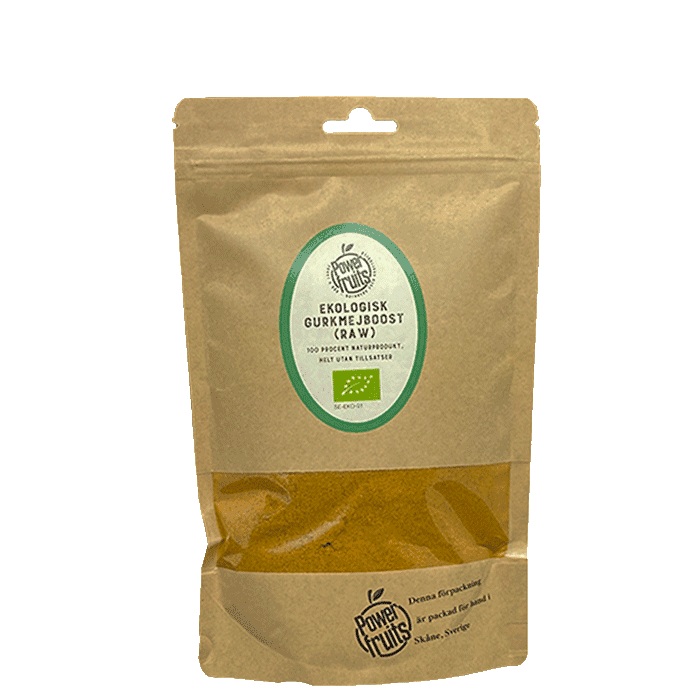 Ekologisk Gurkmejboost 250 g – från Powerfruits – 139 kr – hos Bodystore