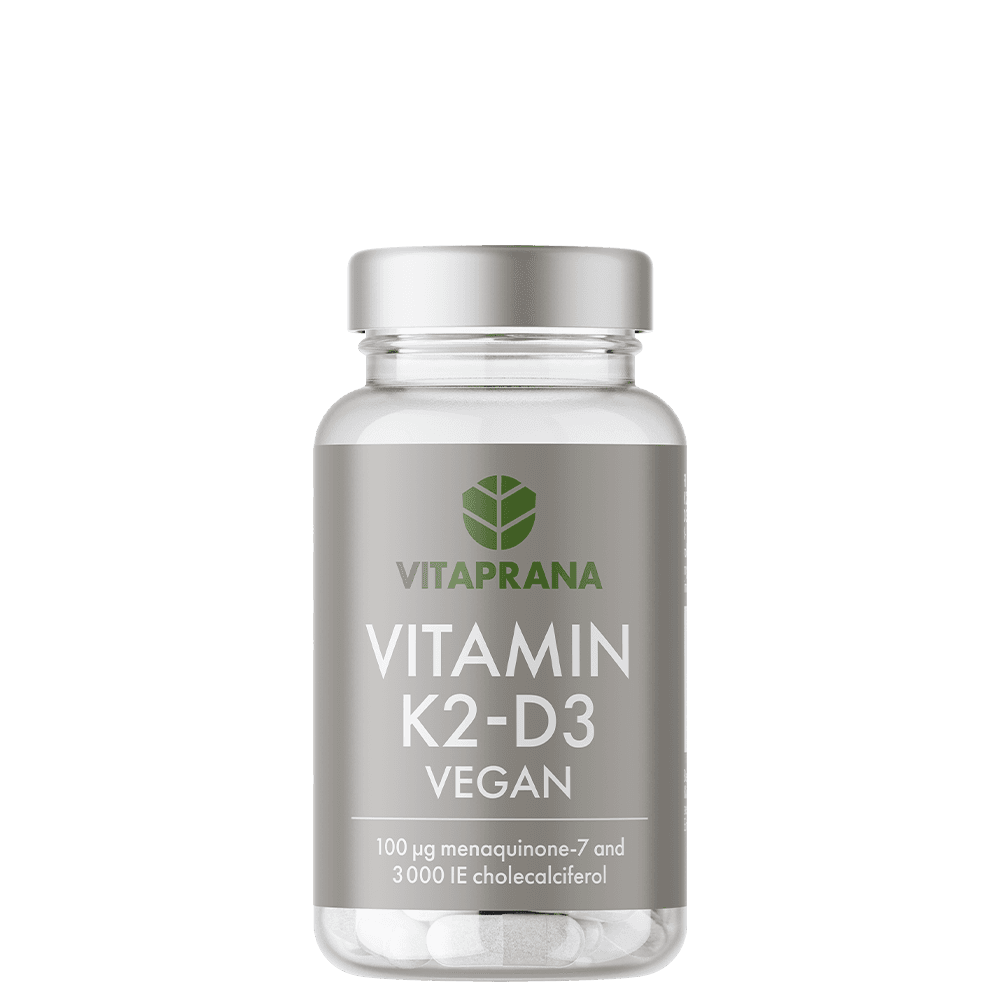 Vitamin K2 + D3 Vegansk 110 kapslar – från Vitaprana – 249 kr – hos Bodystore