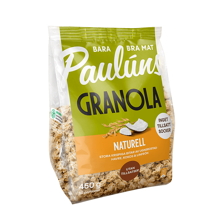 Granola Naturell 450 g från Paulúns – köp hos Bodystore