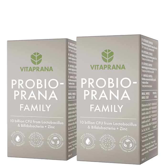 2 x Probioprana Family 50 kapslar från Vitaprana – köp hos Bodystore