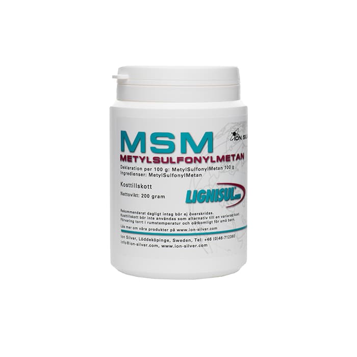MSM Lignisul 200 g – från Ion Silver – 99 kr – hos Bodystore