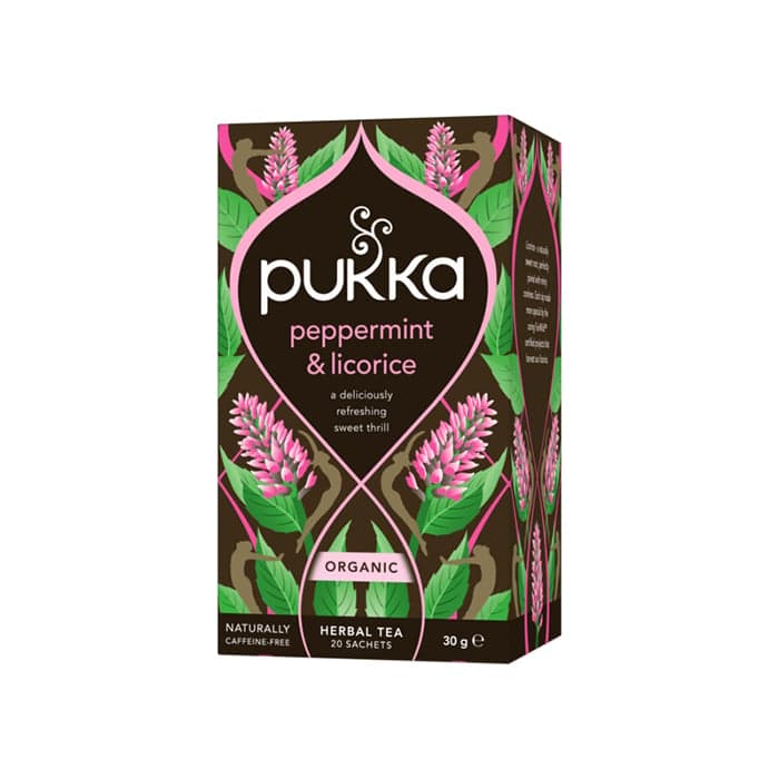 Örtte Peppermint & Licorice EKO 20 st – från Pukka – 49 kr – hos Bodystore