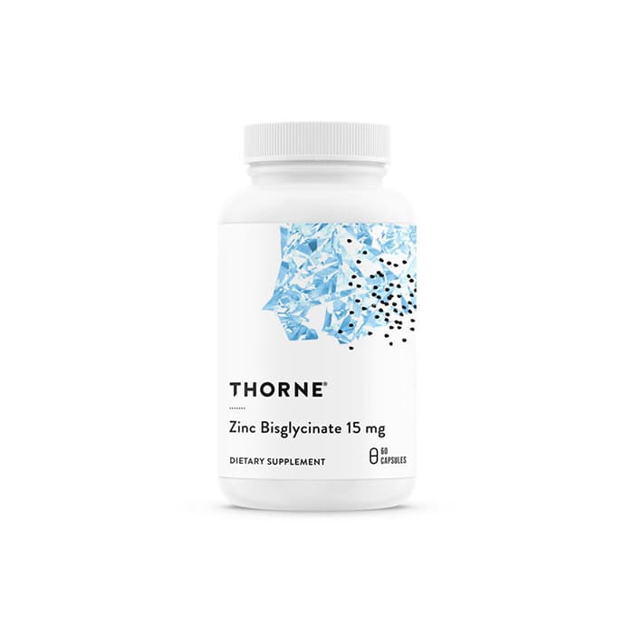Zinc Bisglycinate 15 mg 60 kapslar – från Thorne Research Inc. – 179 kr – hos Bodystore
