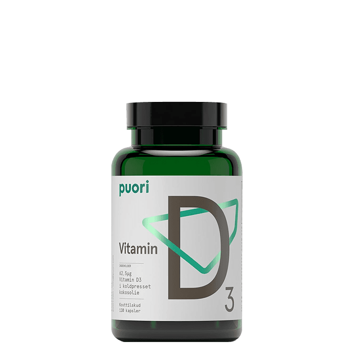 D3-Vitamin + Kokosolja 120 kapslar från Puori – köp hos Bodystore