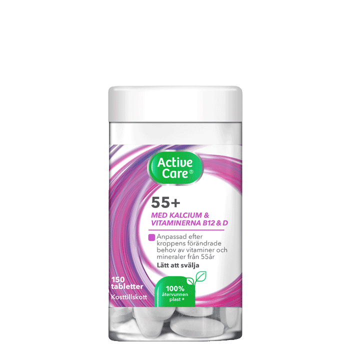 Multivitamin 55+ 150 tabletter – från Active Care – 89 kr – hos Bodystore