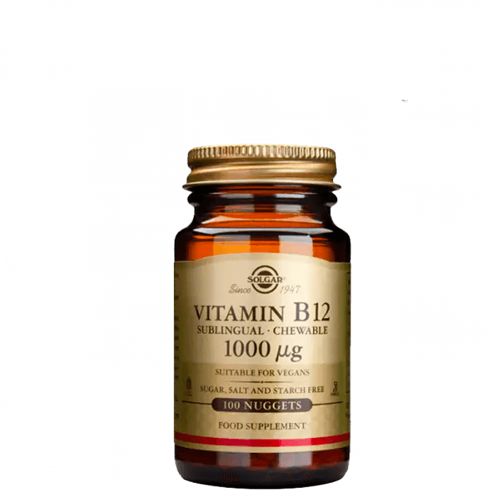 Vitamin B-12 1000mcg 100 tabletter – från Solgar – 169 kr – hos Bodystore