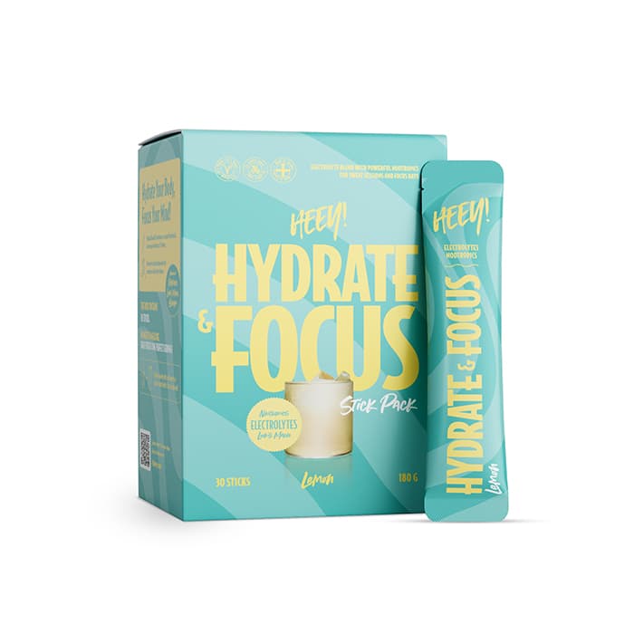 Hydrate & Focus Elektrolyter 30 st stick pack – från Heey! – 283 kr – hos Bodystore
