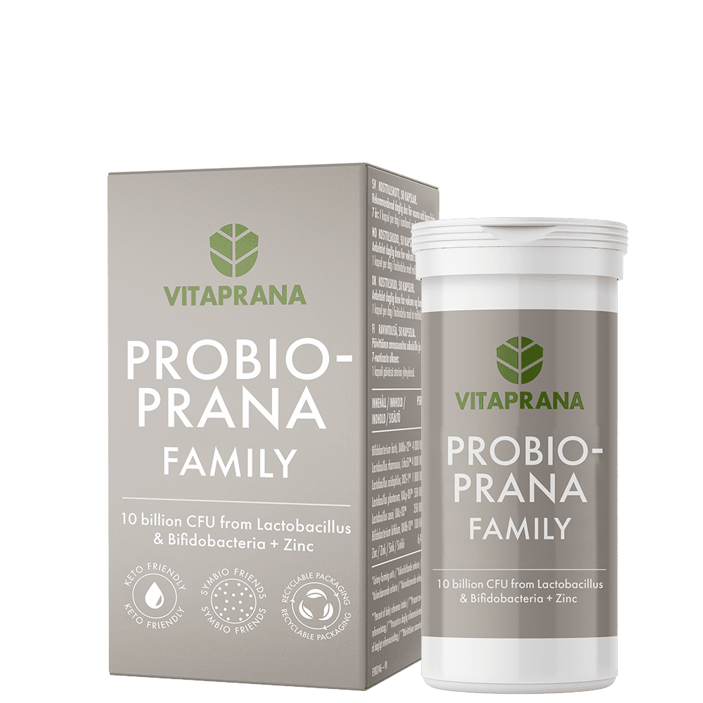Probioprana Probiotika Family 50 kapslar – från Vitaprana – 249 kr – hos Bodystore
