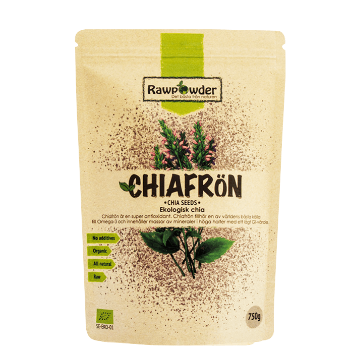 Ekologiska Chiafrön 750 g – från Rawpowder – 139 kr – hos Bodystore