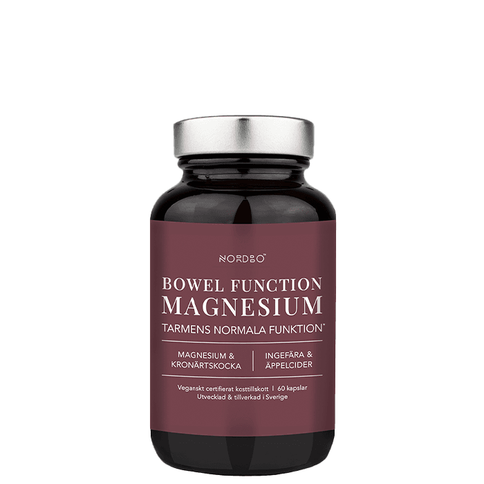 Bowel Function Magnesium 60 kapslar från Nordbo – köp hos Bodystore