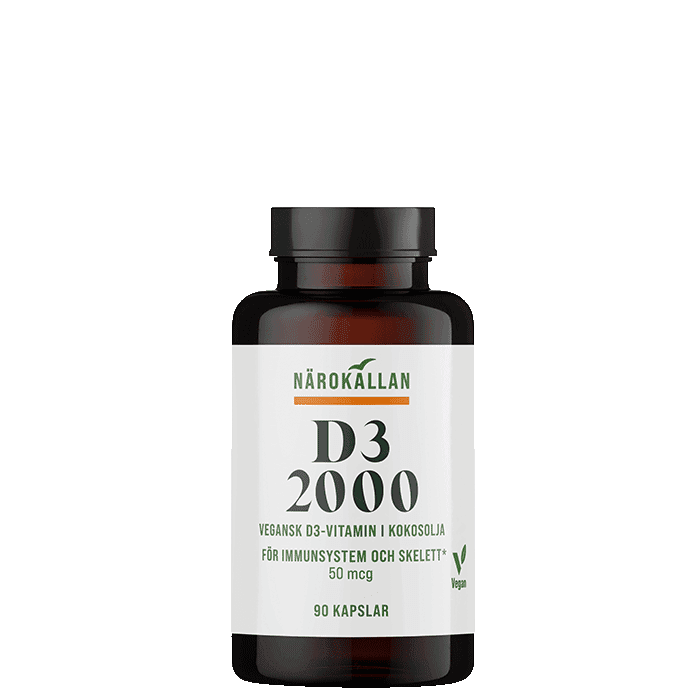 D3 2000 Vegan 90 kapslar från Närokällan – köp hos Bodystore