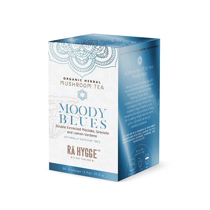 Örtte Moody Blues med Maitake extrakt 16 påsar EKO – från Rå Hygge – 79 kr – hos Bodystore