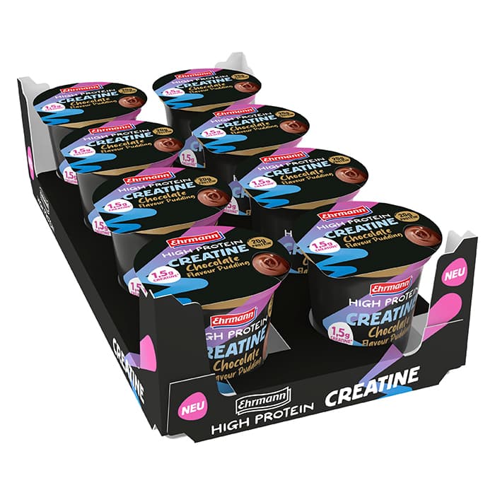 8 x Ehrmann High Protein Creatine Pudding 230 g – från Ehrmann – 169 kr – hos Bodystore