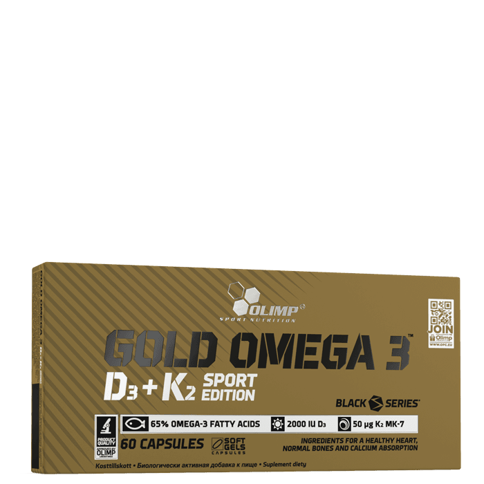 Gold Omega 3 D3+K2 Sport Edition 60 kapslar från Olimp Sports Nutrition – köp hos Bodystore