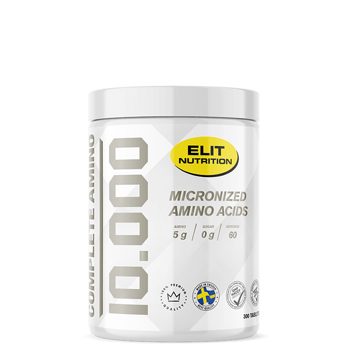 Kompletta Aminosyror 10000 300 tabletter – från Elit Nutrition – 299 kr – hos Bodystore